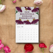 Calendrier Inspire & Bloom 2025 Botanique|Citations Motivatio