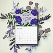 Calendrier Inspire & Bloom 2025 Botanique|Citations Motivatio