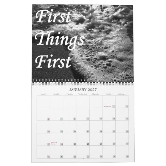 Calendrier inspiré de récupération (Jan 2027)