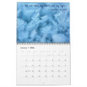 Calendrier inspiré de vers de bible d'art (Jan 2026)