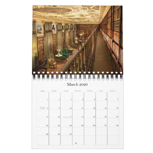 Calendrier intérieur "Pemberley" 2022 (Mar 2026)