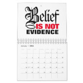 Calendrier international de l'Alliance athée AAI (Jan 2026)