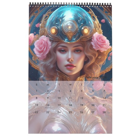 Calendrier Interstellar Queens par Ivy et Bat Art (Feb 2026)