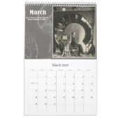 Calendrier Invention antique vintage d'Américain de (Mar 2026)