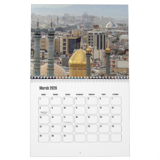 Calendrier Iran (Mar 2026)