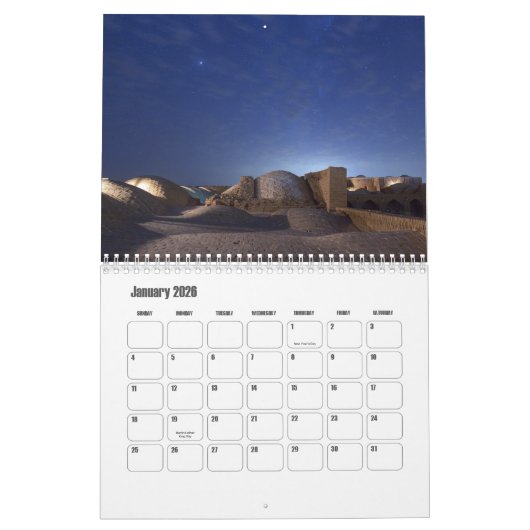 Calendrier Iran (Jan 2026)