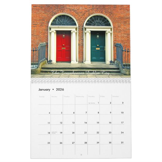 Calendrier irlandais 2023 (Jan 2026)