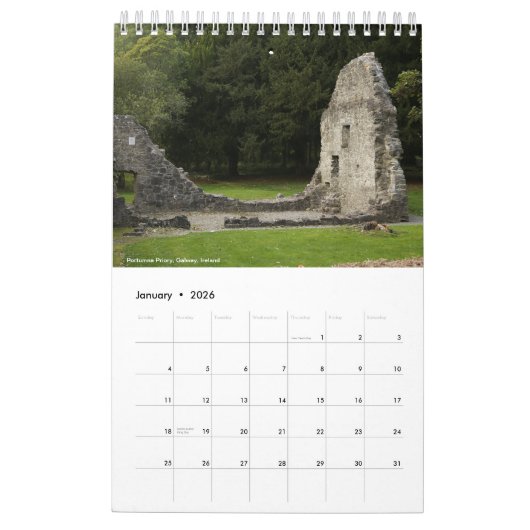 Calendrier Irlande ancienne 2024 (Jan 2026)