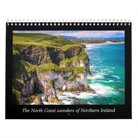 Calendrier Irlande du Nord Côte du Nord Merveilles (Protection)