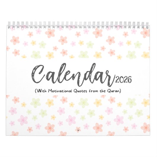Calendrier islamique 2026 avec citations du Coran (Protection)