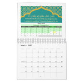 Calendrier islamique Hijri 2026 avec versets coran (Mar 2027)