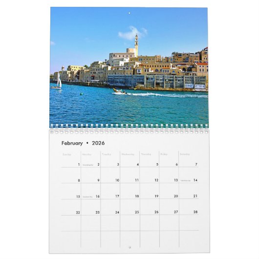 Calendrier israël (Feb 2026)
