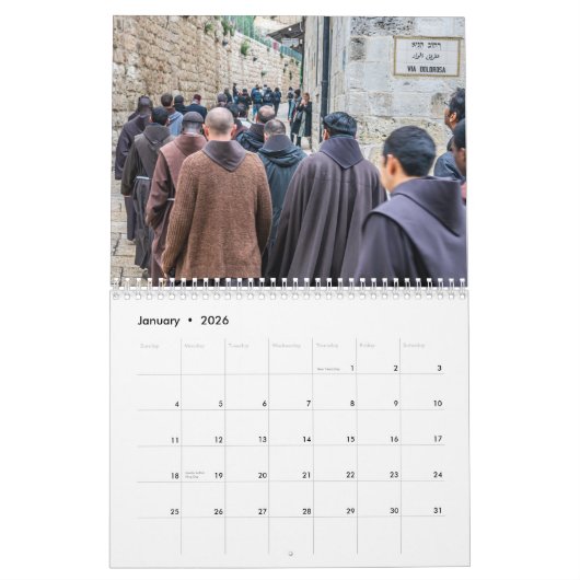 Calendrier Israël 2026 (Jan 2026)