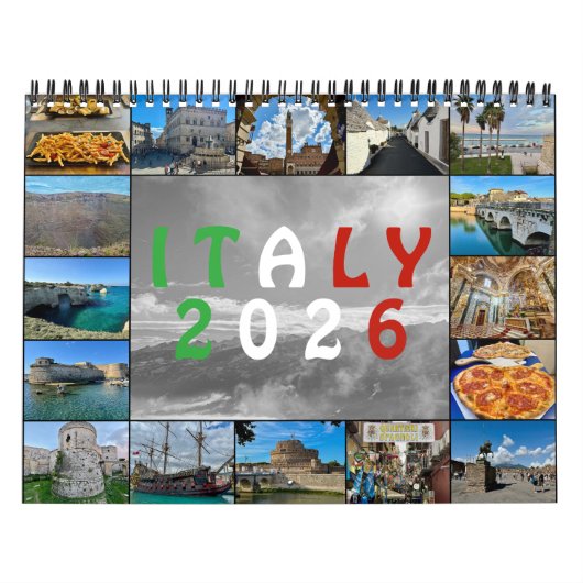 Calendrier Italy from Above – 2026 Drone Photography Calendar (Protection)