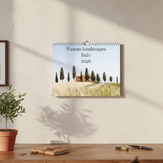 Calendrier Italy Toscane Landscape 2026