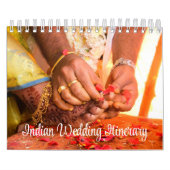Calendrier Itinéraire Mariage indien (Protection)