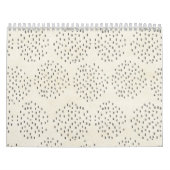 Calendrier Ivoire moderne de points et copie minuscule noire (Protection)