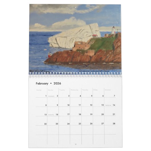 Calendrier Jack Mckenzie Art 2022 (Feb 2026)