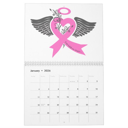 Calendrier J'ai eu un Ange (Cancer du sein) (Jan 2026)