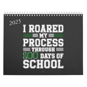 Calendrier J'ai parcouru mon processus pendant 100 jours d'éc