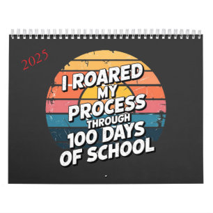 Calendrier J'ai parcouru mon processus pendant 100 jours d'éc