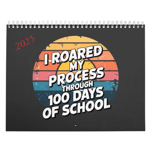 Calendrier J'ai parcouru mon processus pendant 100 jours d'éc (Protection)