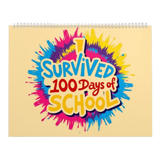 Calendrier J'ai survécu à 100 jours d'école (Protection)