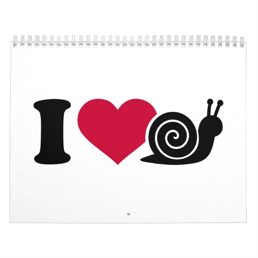Calendrier J'aime des escargots (Protection)