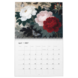 Calendrier Jakuchu Inspiré des Douze Mois du Japon