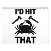 Calendrier J'allais frapper ce drôle de crabe amoureux du bar (Protection)