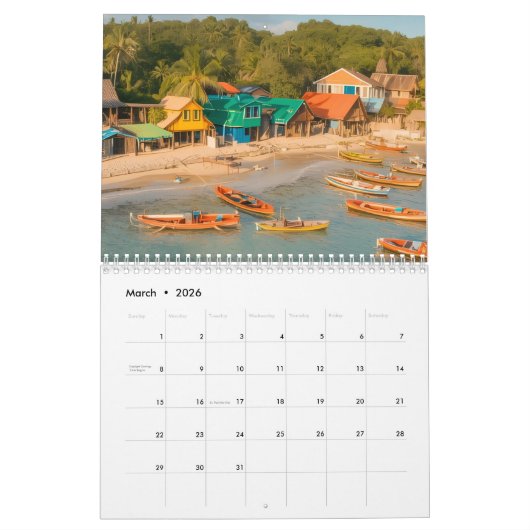 Calendrier Jamaica calendar (Mar 2026)