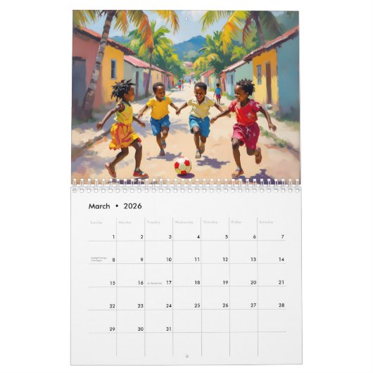 Calendrier Jamaican calendar (Mar 2026)