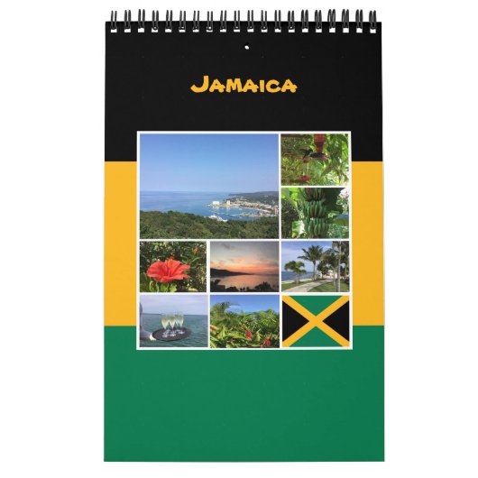 Calendrier Jamaïque - Collage photo (Protection)