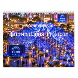 Calendrier Japan Winter Illuminations Diorama Art