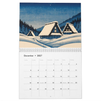 Calendrier Japan World Heritage Calendar | 12 Ukiyo-e Inspire