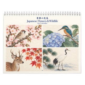 Calendrier Japanese Seasonal Flowers and Wildlife Art