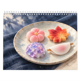 Calendrier Japanese Wagashi Sweets Through the Seasons
