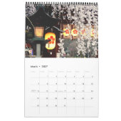 Calendrier japonais de lampion (Mar 2027)