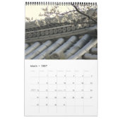 Calendrier japonais de tuile de toit (Mar 2027)