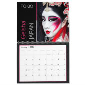 Calendrier japonais Geisha (Jan 2026)