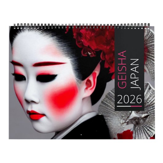 Calendrier japonais Geisha (Protection)
