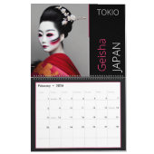 Calendrier japonais Geisha (Feb 2026)