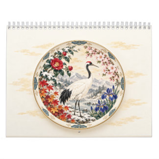 Calendrier Japonais Saisonnier des Oiseaux et des