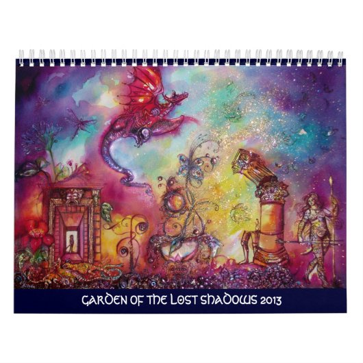 CALENDRIER JARDIN DES OMBRES PERDUES -DRAGON ROUGE VOL 2013 (Protection)