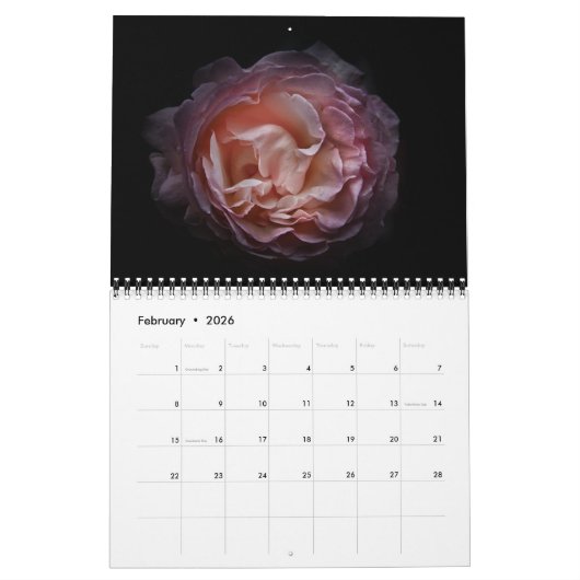 Calendrier Jardin Fleurs No 106 Version couleur (Feb 2026)