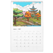 Calendrier Jardin japonais du Temple (Mar 2027)