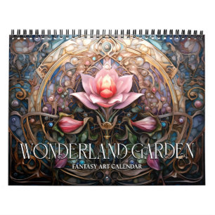 Calendrier Jardin surréaliste de conte de fées 2027 Art de fa