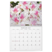 Calendrier Jardins Azalées Rose Blanc Orange Azalé (Feb 2027)