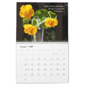 Calendrier Jardins et écritures éclairés (Jan 2027)