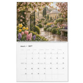 Calendrier Jardins secrets à travers l'année (Mar 2027)